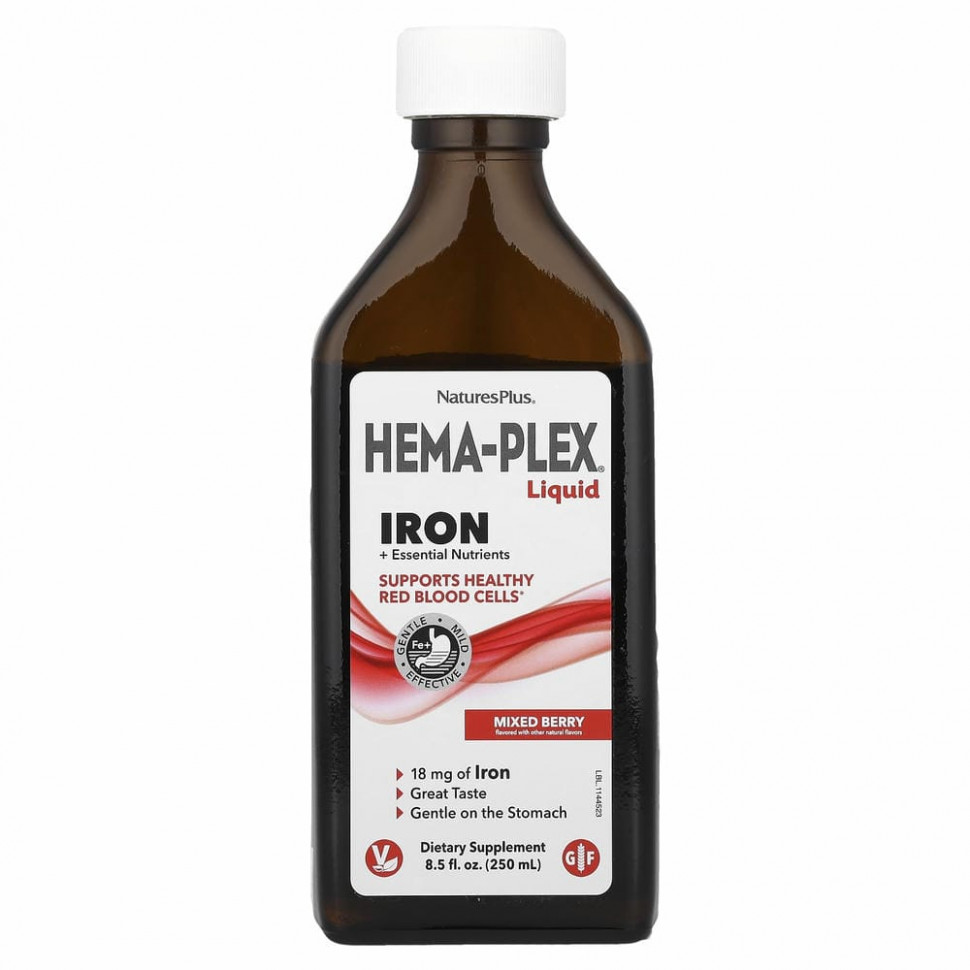 Nature's Plus Hema-Plex Liquid Iron (250 мл)