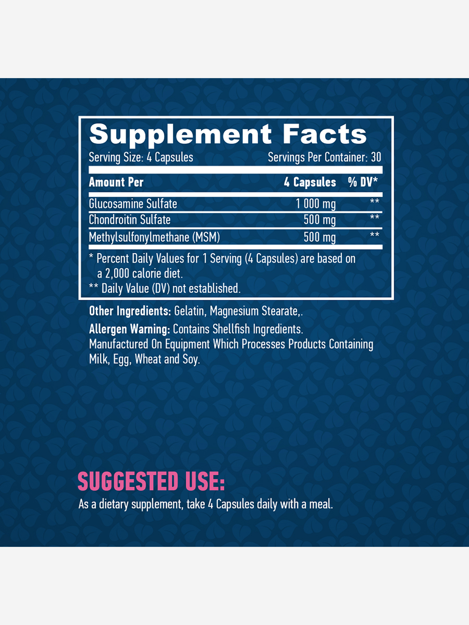 d68d8ea91668156e3b8b0780d191661b.jpg Haya Labs Glucosamine Chondroitine & MSM Complex (120 капс.)