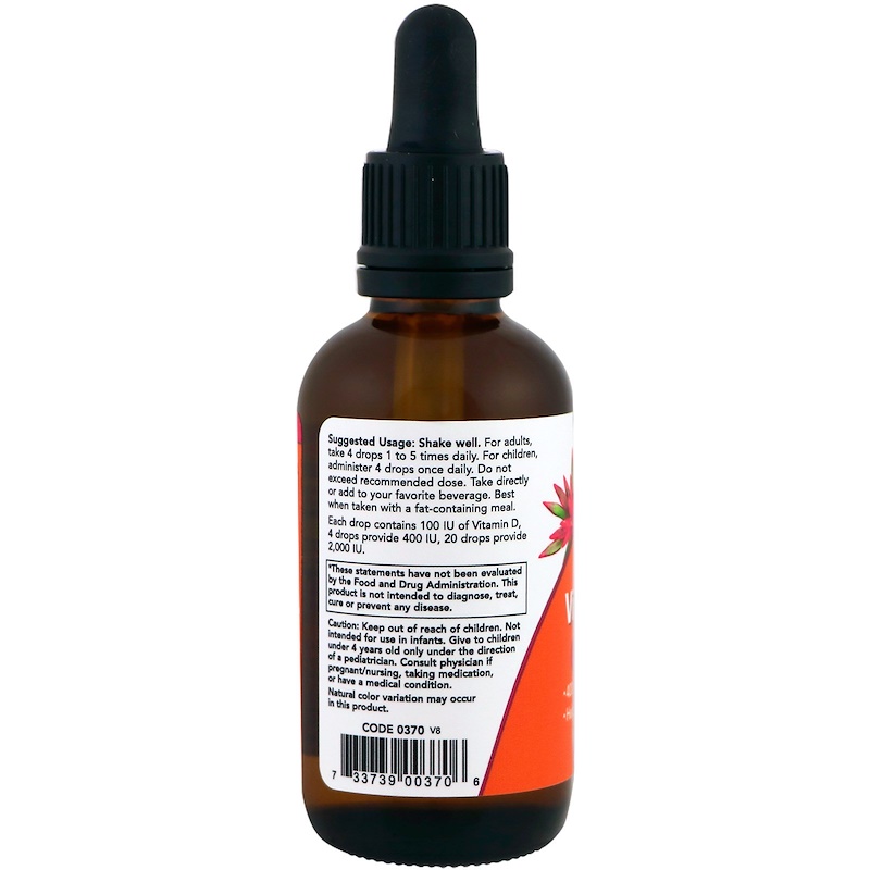 NOW Liquid Vitamin D-3 (60 мл)