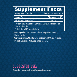 Haya Labs L-Tryptophan 500 mg (60 капс.)