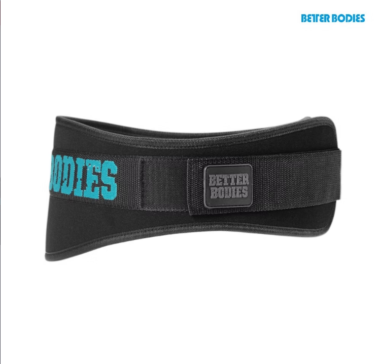 Пояс Better Bodies 130336-996 (чёрный/голубой)