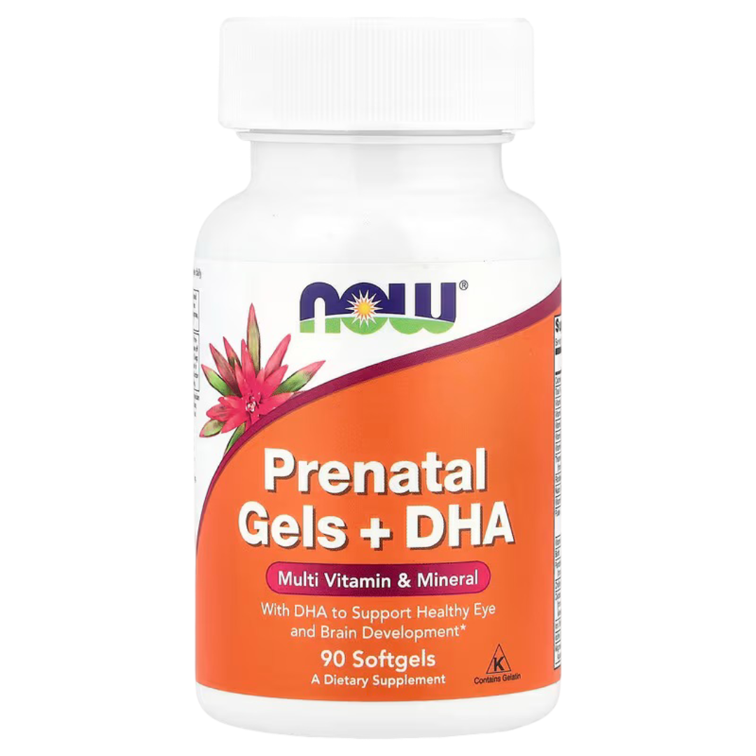 NOW Prenatal Gels + DHA (90 капс.)