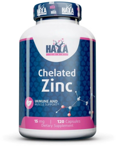 Haya Labs Chelated Zinc (Bisglycinate) 30mg (100 таб.)
