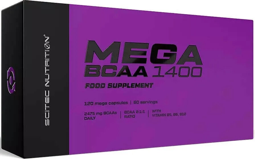 Scitec Nutrition Mega BCAA 1400 (120 капс)
