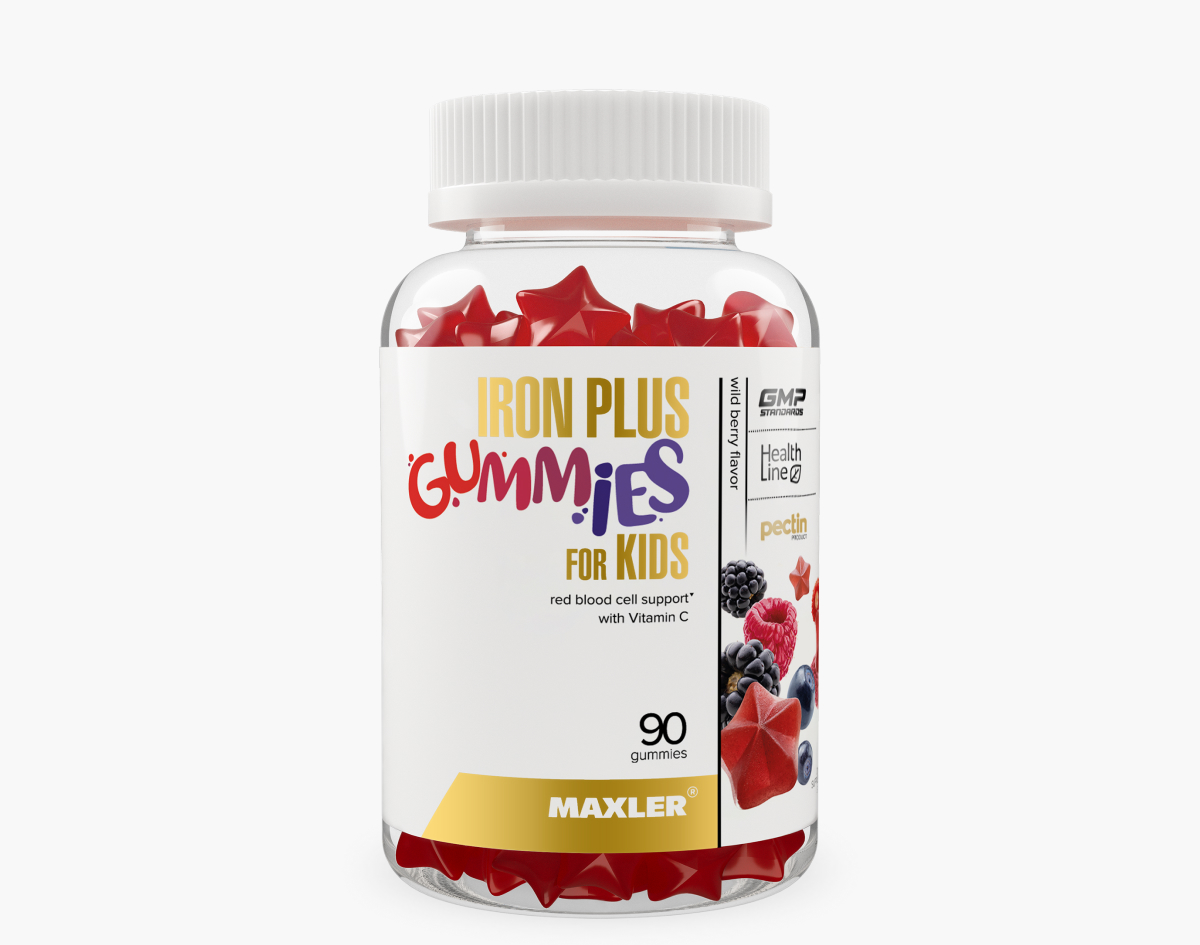 bbf215b1bb1656342c587be2743d7433.jpg Maxler Iron Plus Gummies (90 жев.конфет)