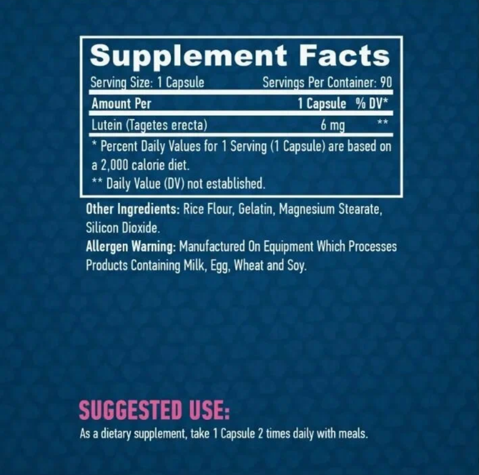 Haya Labs Lutein 6 mg (90 капс)