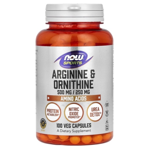 NOW Arginine-Ornithine (100 капс)