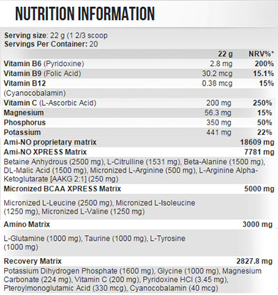 3e934866f638b89243c2e4dd0d4c4115.jpg Scitec Nutrition Ami-No Xpress (440 гр)