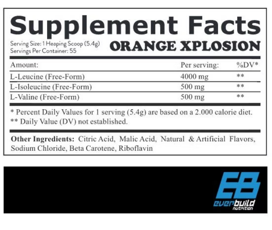 61537b734d2567ab3e9b22ab53011d7a.png Everbuild Nutrition BCAA 8:1:1 (300 гр)