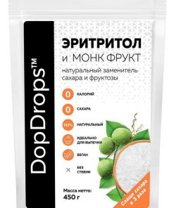 DopDrops Эритритол и монк фрукт 3:1 (450 гр)