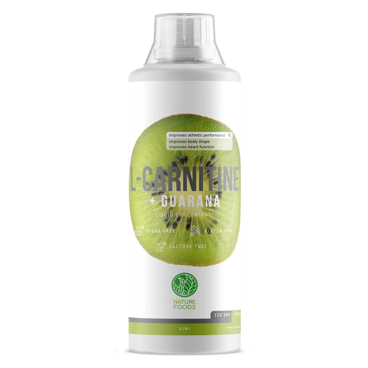 8e663a2da9de8bebed423221859ce0cb.jpg Nature Foods L-Carnitine + Guarana concentrate (1000 мл)