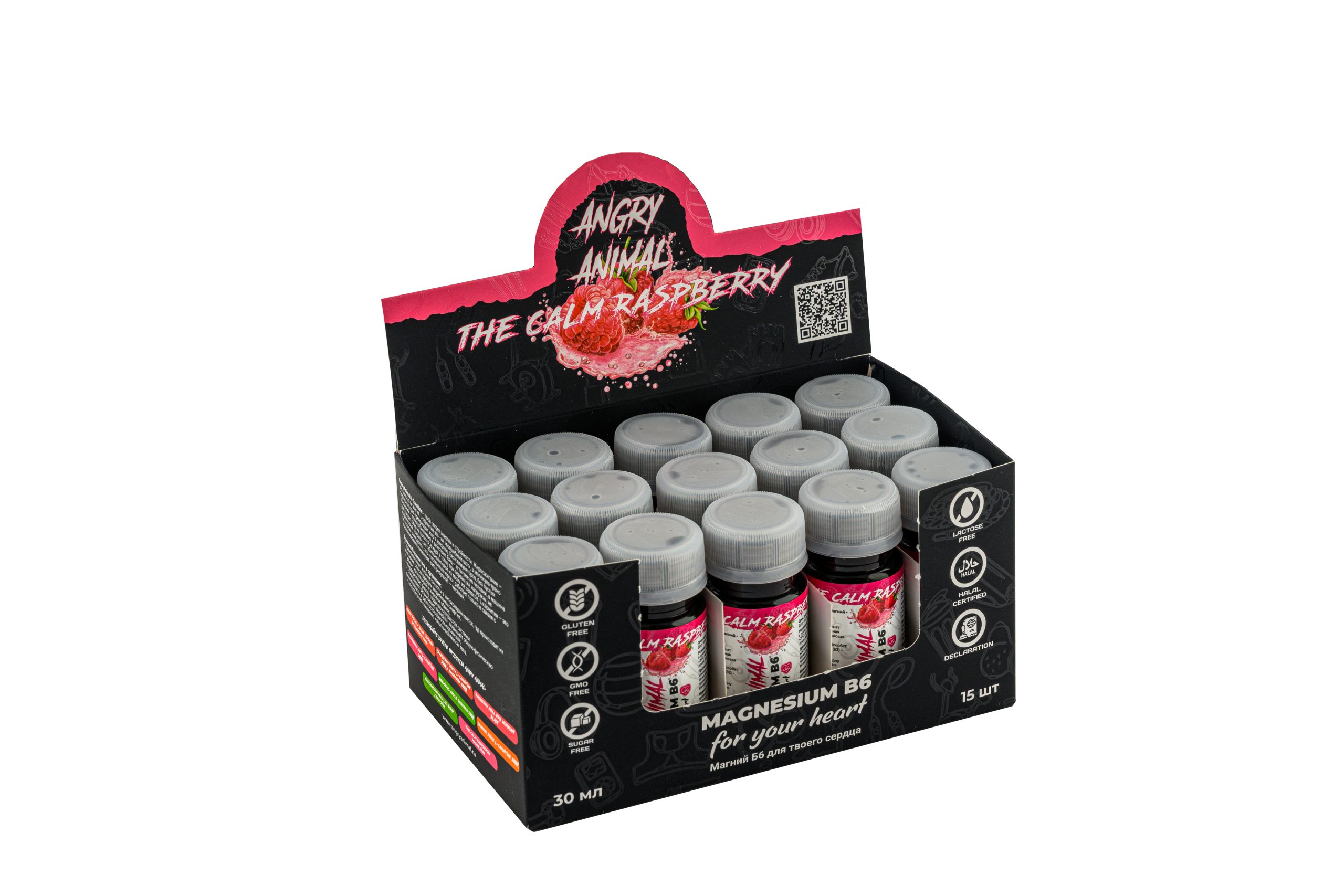 93bf02decaa81a696903a25823b432e2.jpg Angry Animal Magnesium B6 for your heart (30 мл)