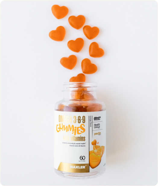 134f0b624471976347825be82628202e.jpg Maxler Omega 3-6-9 Gummies (60 жев.конфет)