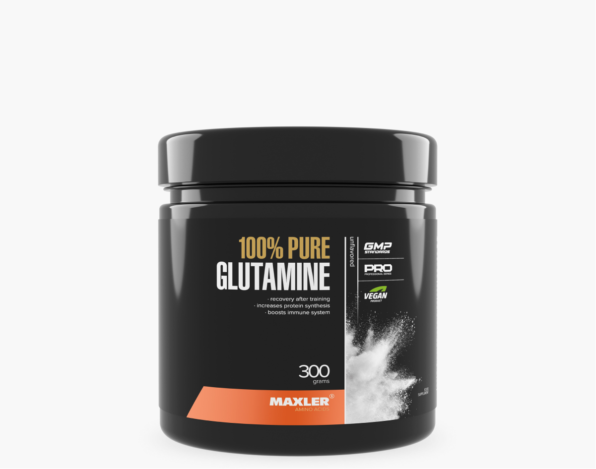 8f8d68f9e99a6604392d8429818a68b3.jpg Maxler 100% Pure Glutamine (300 гр) (без вкуса)