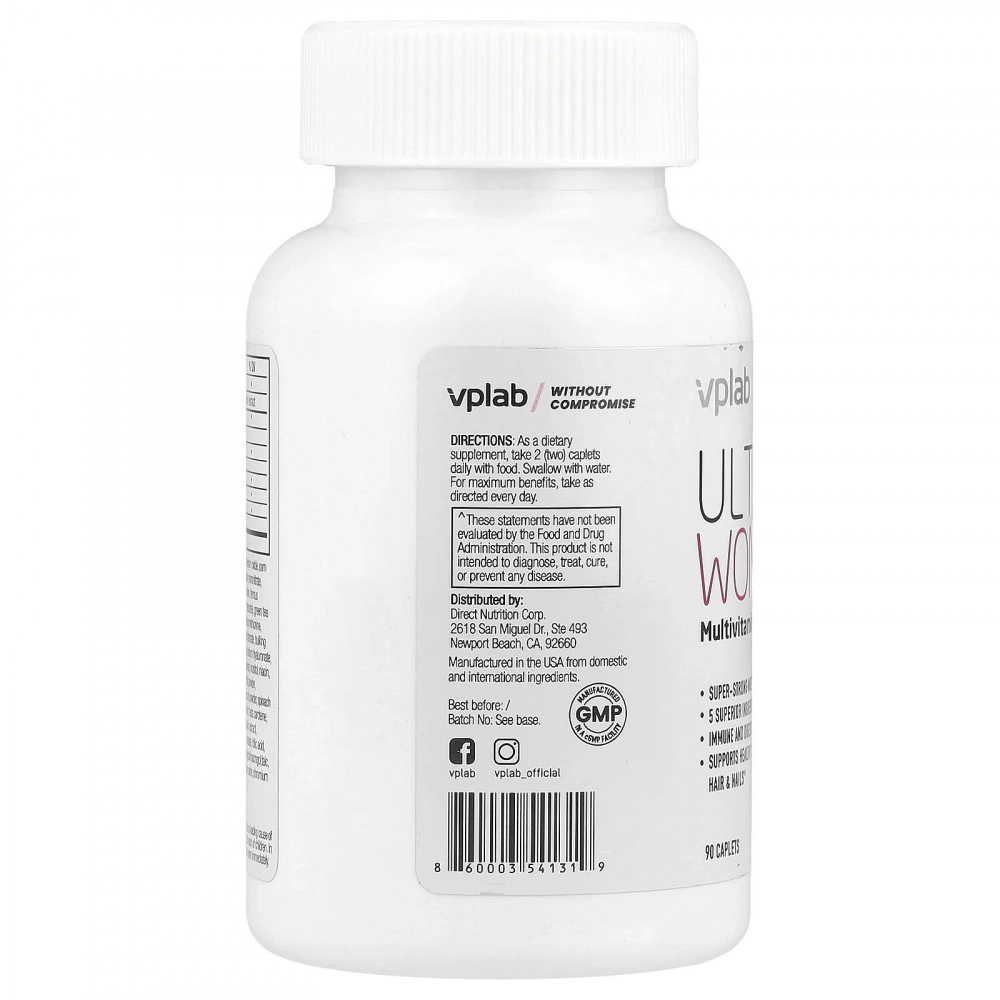 17ad6bf23457b634524fe960c1ab807b.webp VPLab Ultra Women's Multivitamin Formula (90 капс)