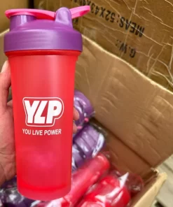 Шейкер YLP (You Live Power) 600мл - красный фиолетовая крышка