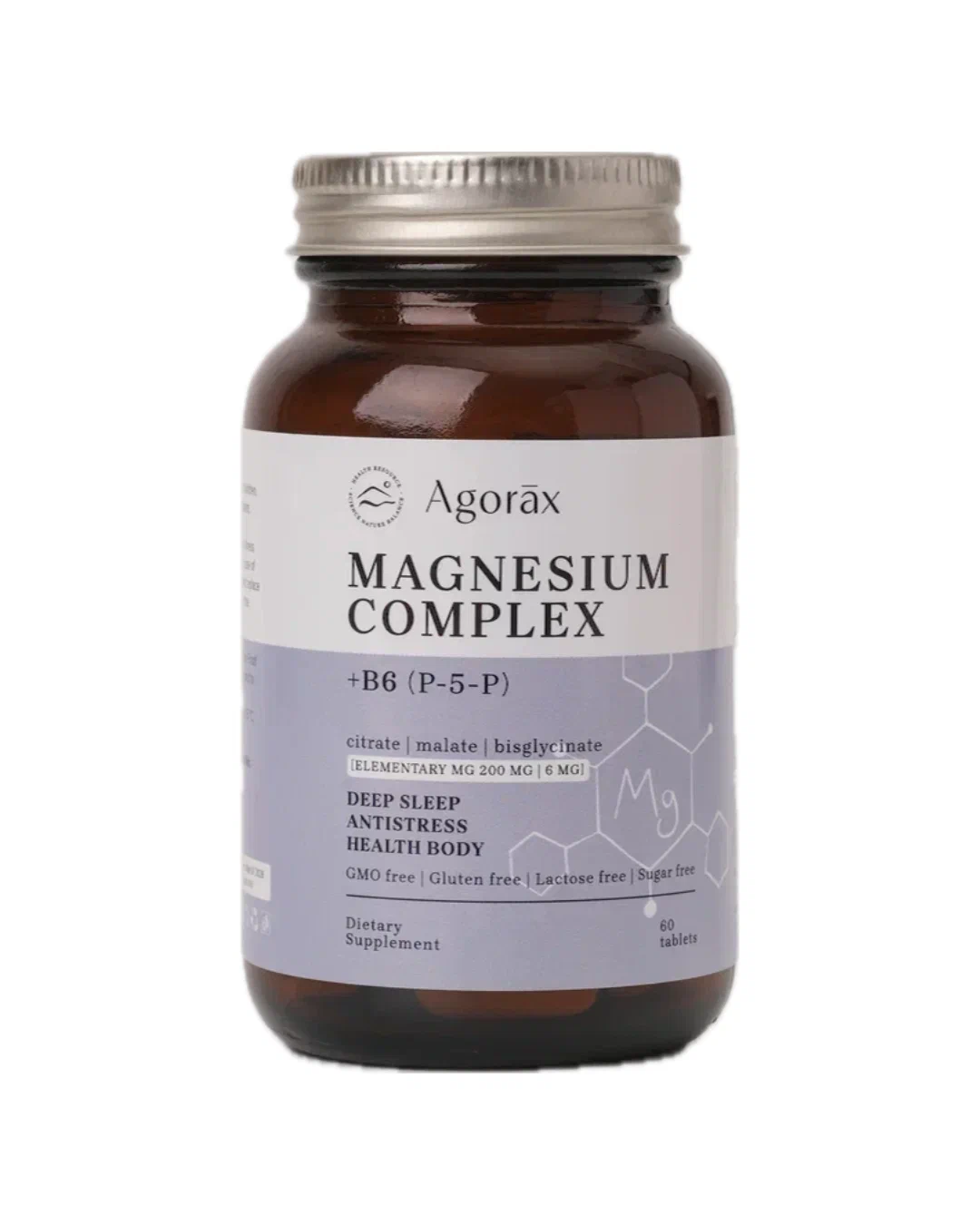 5a95f06ccd629fd05cf1fcc8989787ef.webp Agorax Magnesium Complex+B6 (60 таб)
