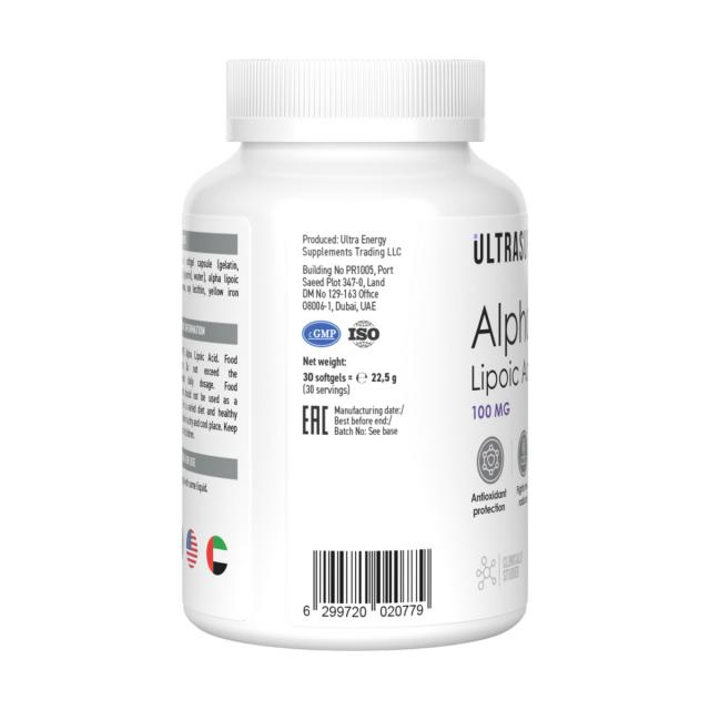 6b848eb9a3f9e9af4f33e3b33a4fd406.jpg Ultrasupps Alpha Lipoic Acid 100 мг (30 капс.)