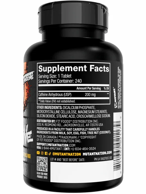 89df2b2cd4c187202426e5098095ad82.webp Mutant Core Series Caffeine (240 таб)