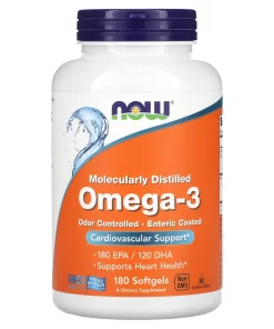 NOW Omega-3 Molecularly Distilled 1000 мг (180 капс)