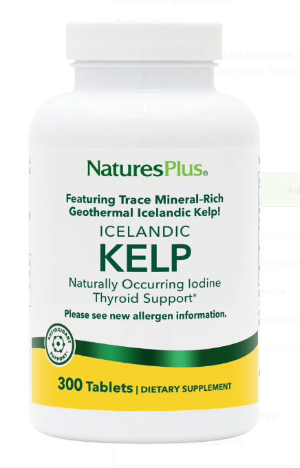 a4e04c5b60b0847b4d538c79b1300b8f.png Natures Plus Kelp 150 mg (300 таб.)