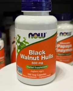 NOW Black Walnut Hulls 500 мг (100 капс.)